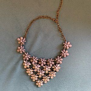 Baublebar crystal floral bib necklace.